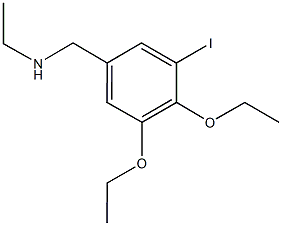 N-(3,4-diethoxy-5-iodobenzyl)-N-ethylamine Struktur