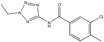 3-chloro-N-(2-ethyl-2H-tetraazol-5-yl)-4-methylbenzamide Struktur