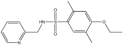 4-ethoxy-2,5-dimethyl-N-(2-pyridinylmethyl)benzenesulfonamide Struktur