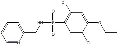 2,5-dichloro-4-ethoxy-N-(2-pyridinylmethyl)benzenesulfonamide Struktur