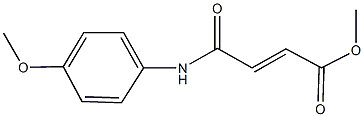 methyl 4-(4-methoxyanilino)-4-oxo-2-butenoate Struktur