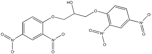 1,3-bis{2,4-bisnitrophenoxy}-2-propanol Struktur