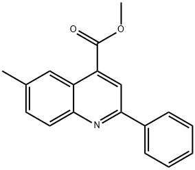 methyl 6-methyl-2-phenyl-4-quinolinecarboxylate Struktur