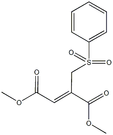 dimethyl 2-[(phenylsulfonyl)methyl]-2-butenedioate Struktur