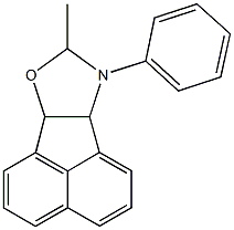 8-methyl-9-phenyl-6b,8,9,9a-tetrahydroacenaphtho[1,2-d][1,3]oxazole Struktur