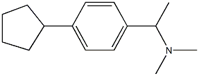 N-[1-(4-cyclopentylphenyl)ethyl]-N,N-dimethylamine Struktur