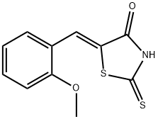 5-(2-methoxybenzylidene)-2-thioxo-1,3-thiazolidin-4-one Struktur