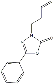 3-(3-butenyl)-5-phenyl-1,3,4-oxadiazol-2(3H)-one Struktur