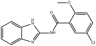 N-(1H-benzimidazol-2-yl)-5-chloro-2-methoxybenzamide Struktur