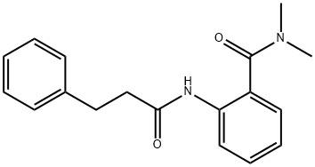 N,N-dimethyl-2-[(3-phenylpropanoyl)amino]benzamide Struktur