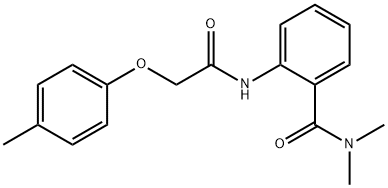 N,N-dimethyl-2-{[(4-methylphenoxy)acetyl]amino}benzamide Struktur