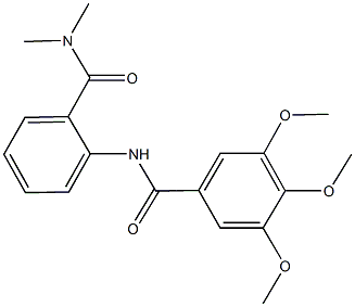 N-{2-[(dimethylamino)carbonyl]phenyl}-3,4,5-trimethoxybenzamide Struktur