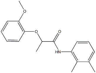 N-(2,3-dimethylphenyl)-2-(2-methoxyphenoxy)propanamide Struktur