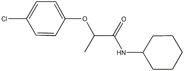 2-(4-chlorophenoxy)-N-cyclohexylpropanamide Struktur