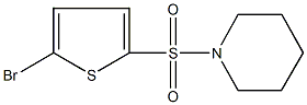 1-[(5-bromo-2-thienyl)sulfonyl]piperidine Struktur