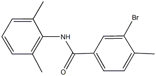 3-bromo-N-(2,6-dimethylphenyl)-4-methylbenzamide Struktur