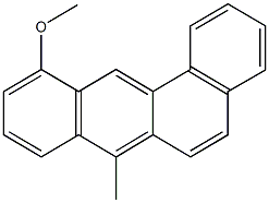 11-methoxy-7-methylbenzo[a]anthracene Struktur