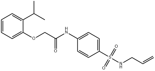 N-{4-[(allylamino)sulfonyl]phenyl}-2-(2-isopropylphenoxy)acetamide Struktur