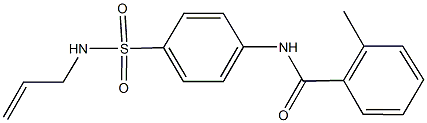 N-{4-[(allylamino)sulfonyl]phenyl}-2-methylbenzamide Struktur