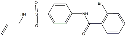 N-{4-[(allylamino)sulfonyl]phenyl}-2-bromobenzamide Struktur