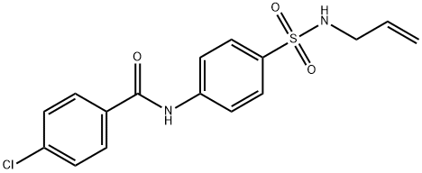 N-{4-[(allylamino)sulfonyl]phenyl}-4-chlorobenzamide Struktur