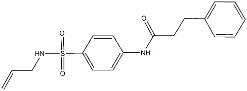 N-{4-[(allylamino)sulfonyl]phenyl}-3-phenylpropanamide Struktur