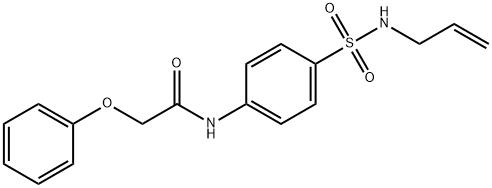 N-{4-[(allylamino)sulfonyl]phenyl}-2-phenoxyacetamide Struktur