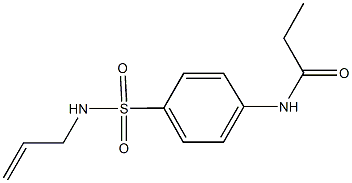 N-{4-[(allylamino)sulfonyl]phenyl}propanamide Struktur