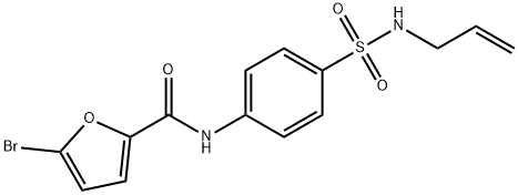 N-{4-[(allylamino)sulfonyl]phenyl}-5-bromo-2-furamide Struktur