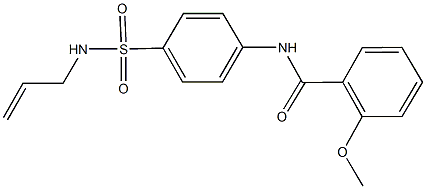 N-{4-[(allylamino)sulfonyl]phenyl}-2-methoxybenzamide Struktur