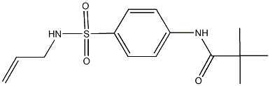 N-{4-[(allylamino)sulfonyl]phenyl}-2,2-dimethylpropanamide Struktur