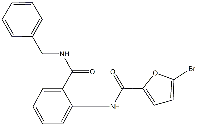 N-{2-[(benzylamino)carbonyl]phenyl}-5-bromo-2-furamide Struktur