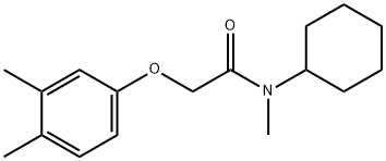 N-cyclohexyl-2-(3,4-dimethylphenoxy)-N-methylacetamide Struktur