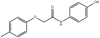 N-(4-hydroxyphenyl)-2-(4-methylphenoxy)acetamide Struktur