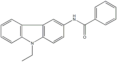 N-(9-ethyl-9H-carbazol-3-yl)benzamide Struktur