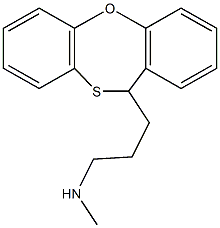 3-(11H-dibenzo[b,f][1,4]oxathiepin-11-yl)-N-methyl-1-propanamine Struktur