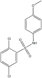 2,5-dichloro-N-(4-methoxyphenyl)benzenesulfonamide Struktur