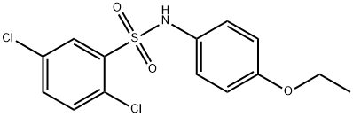 2,5-dichloro-N-[4-(ethyloxy)phenyl]benzenesulfonamide Struktur