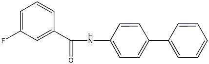 N-[1,1'-biphenyl]-4-yl-3-fluorobenzamide Struktur