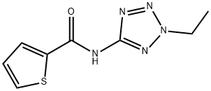 2-Thiophenecarboxamide,N-(2-ethyl-2H-tetrazol-5-yl)-(9CI) Struktur