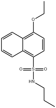 4-ethoxy-N-propyl-1-naphthalenesulfonamide Struktur