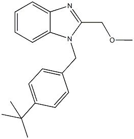 1-(4-tert-butylbenzyl)-2-(methoxymethyl)-1H-benzimidazole Struktur