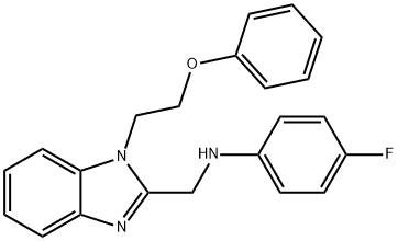 N-(4-fluorophenyl)-N-{[1-(2-phenoxyethyl)-1H-benzimidazol-2-yl]methyl}amine Struktur