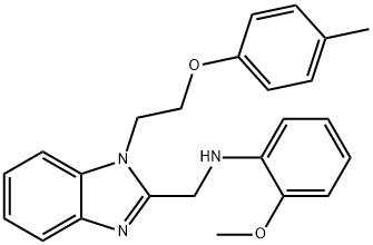 N-(2-methoxyphenyl)-N-({1-[2-(4-methylphenoxy)ethyl]-1H-benzimidazol-2-yl}methyl)amine Struktur