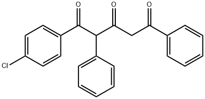 1-(4-chlorophenyl)-2,5-diphenyl-1,3,5-pentanetrione Struktur