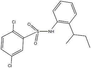 N-(2-sec-butylphenyl)-2,5-dichlorobenzenesulfonamide Struktur