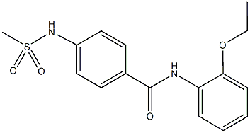 N-(2-ethoxyphenyl)-4-[(methylsulfonyl)amino]benzamide Struktur