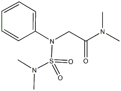 2-{[(dimethylamino)sulfonyl]anilino}-N,N-dimethylacetamide Struktur