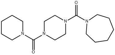 1-{[4-(1-piperidinylcarbonyl)-1-piperazinyl]carbonyl}azepane Struktur