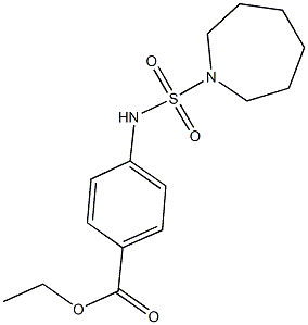 ethyl 4-[(1-azepanylsulfonyl)amino]benzoate Struktur